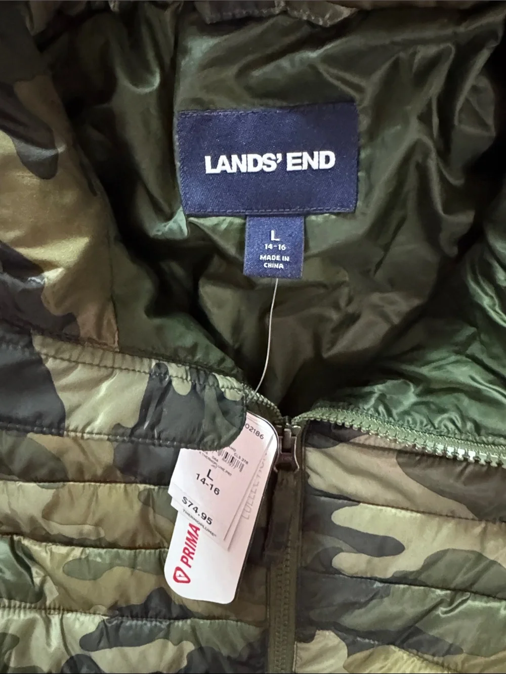Lands End lightweight quilted